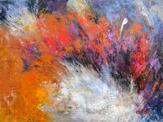 Spontanous Order (16W x 12H cold wax)(GIMP)